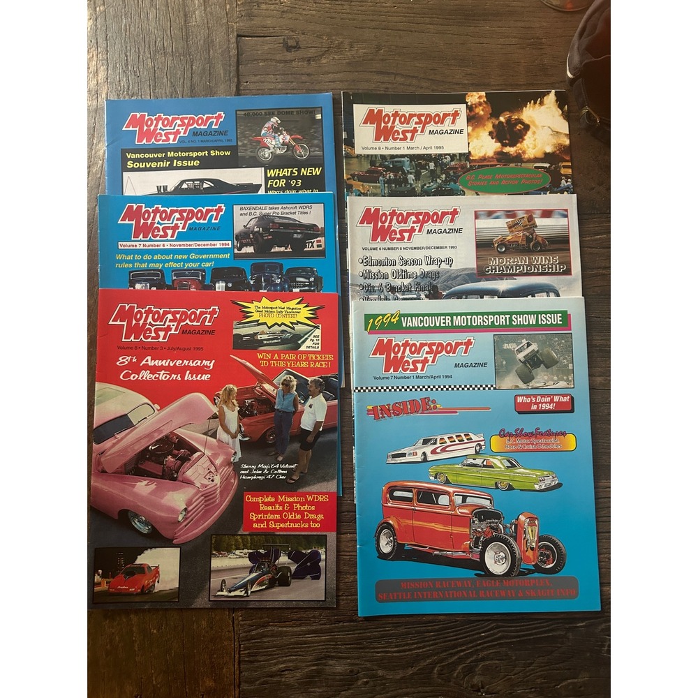Vintage Motorsport West Magazine Lot 6 BC Drag Racing Hot Rod Collector Muscle